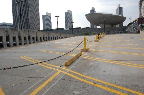 Line Striping Albany, NY Times Union Center